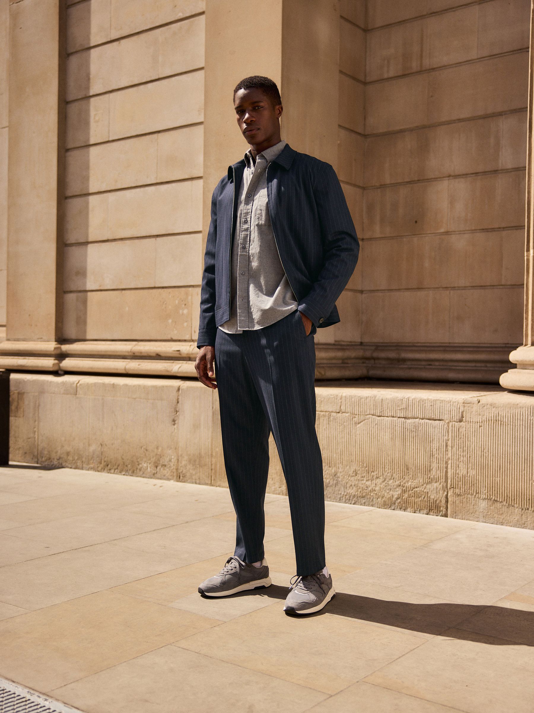 Donkerblauw - Stripe Formal Joggers