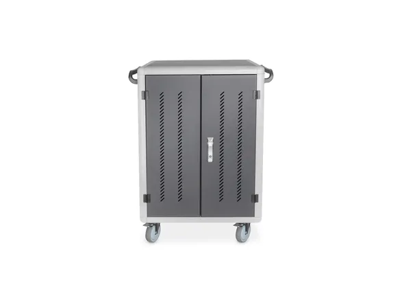 DIGITUS DN-45002 - Vogn med hjul (kun opladning) - for 30 tablets / notebooks - låsbar - stål - sort, RAL 9005 - skærmstørrelse: op til 15,6