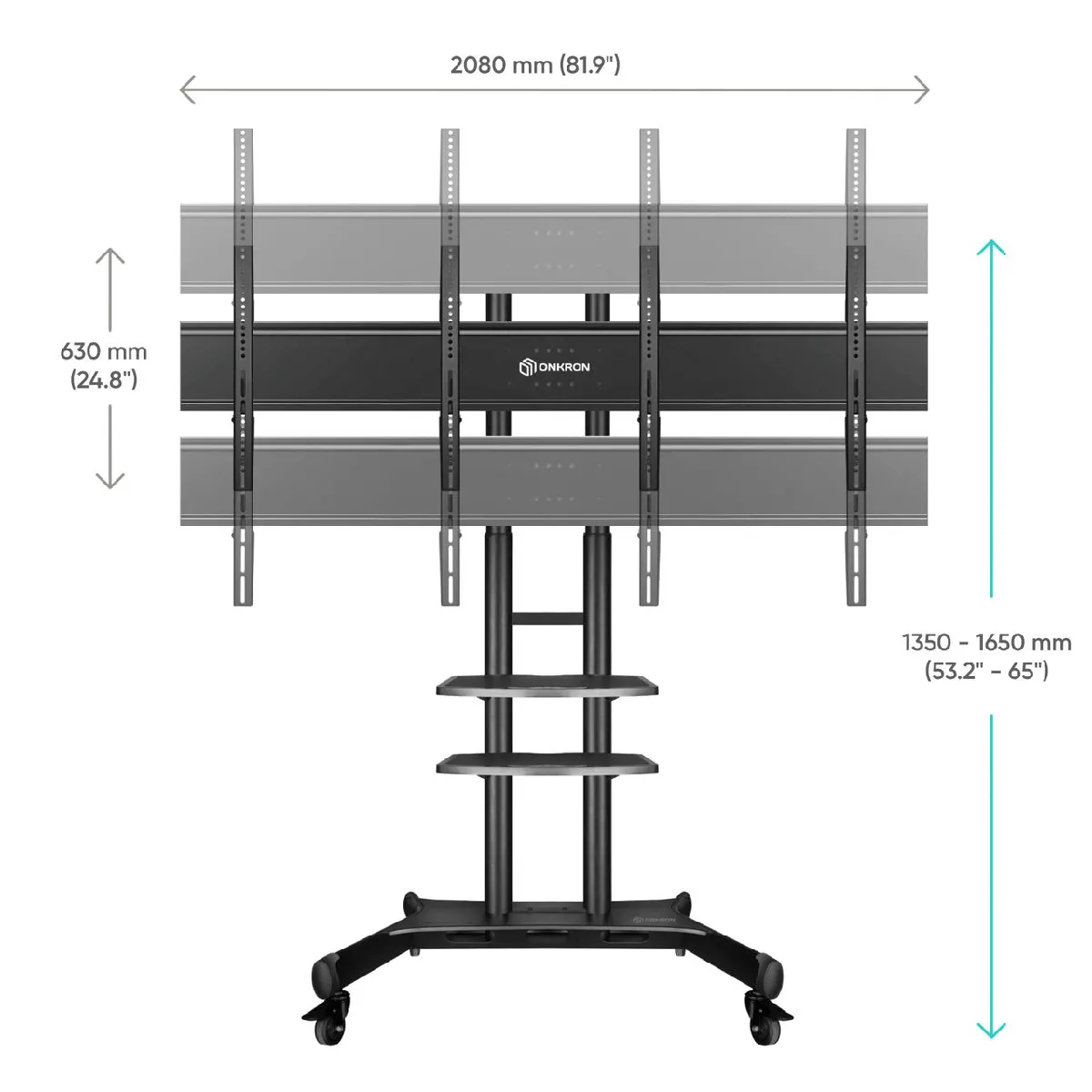 Onkron VESA Adapter - Noir