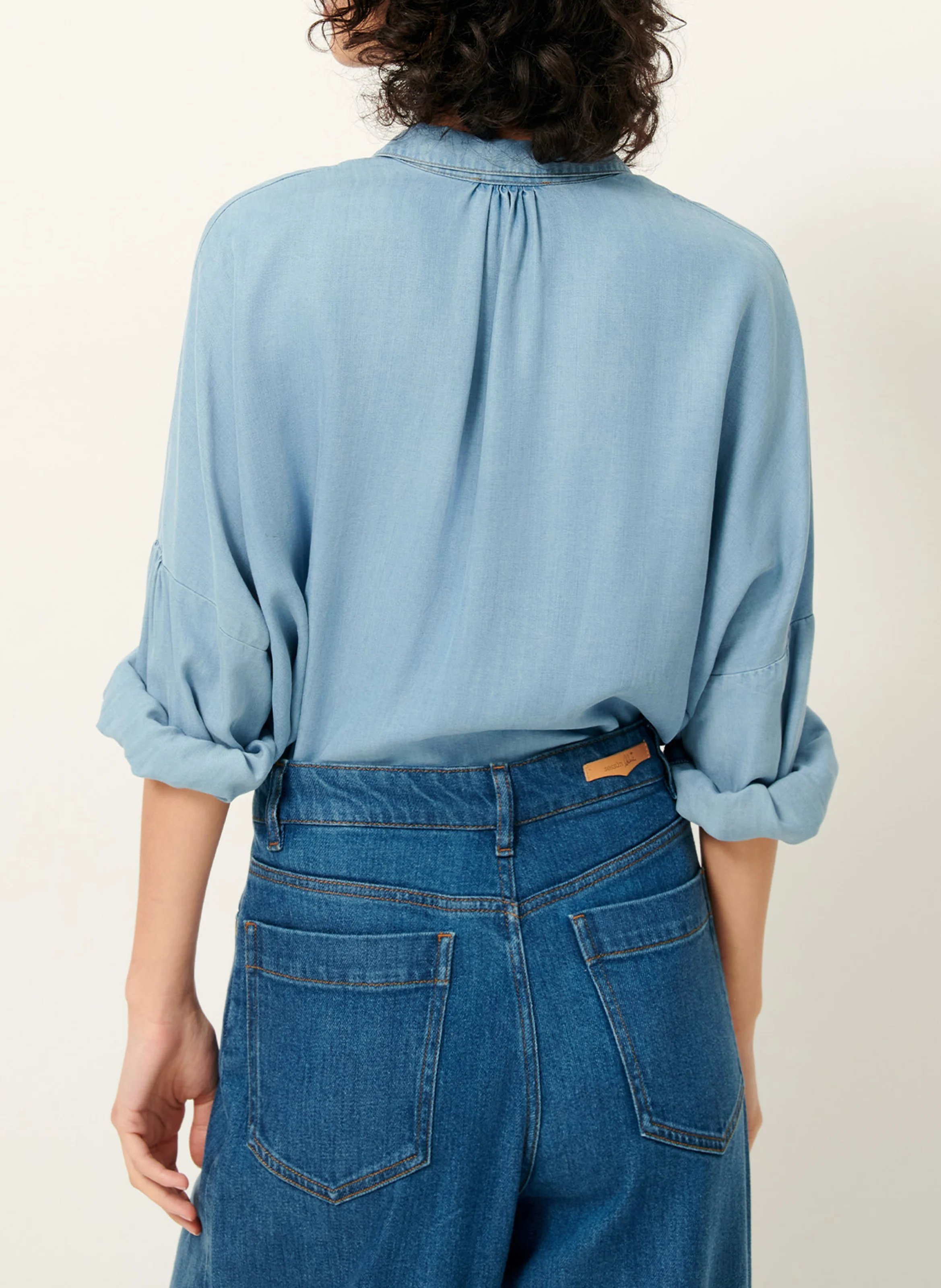 BOTANIA - Chemise col classique en lyocell | Bleu