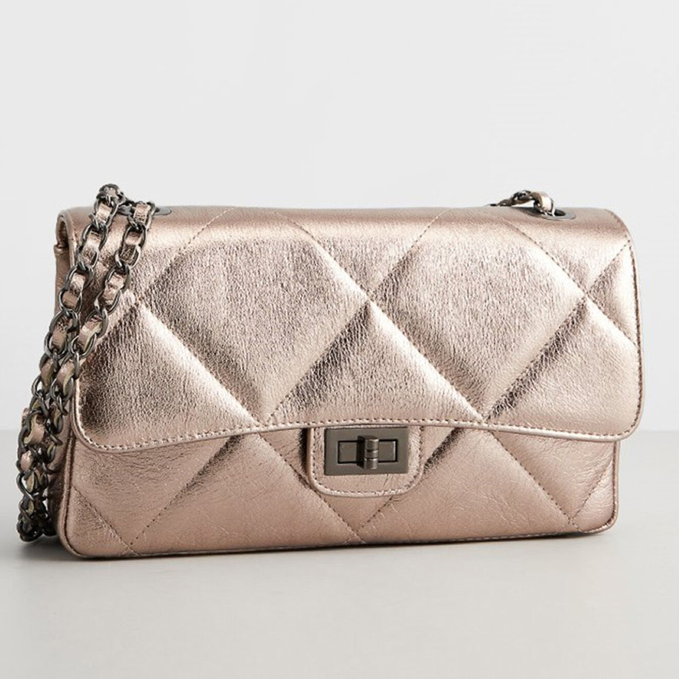 Christian Laurier Sac bandoulière en Cuir Lena doré foncé - 27x15x8 cm