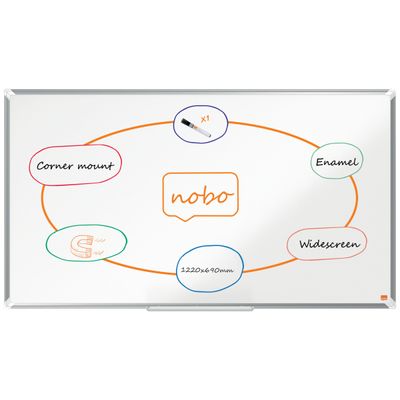 Nobo Premium Plus Widescreen - Tableau blanc émaillé - magnétique - 122 x 69 cm
