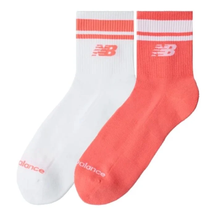 New Balance Unisex Strømper Run Repreve Ankle Socks - 2 Pack Pink
