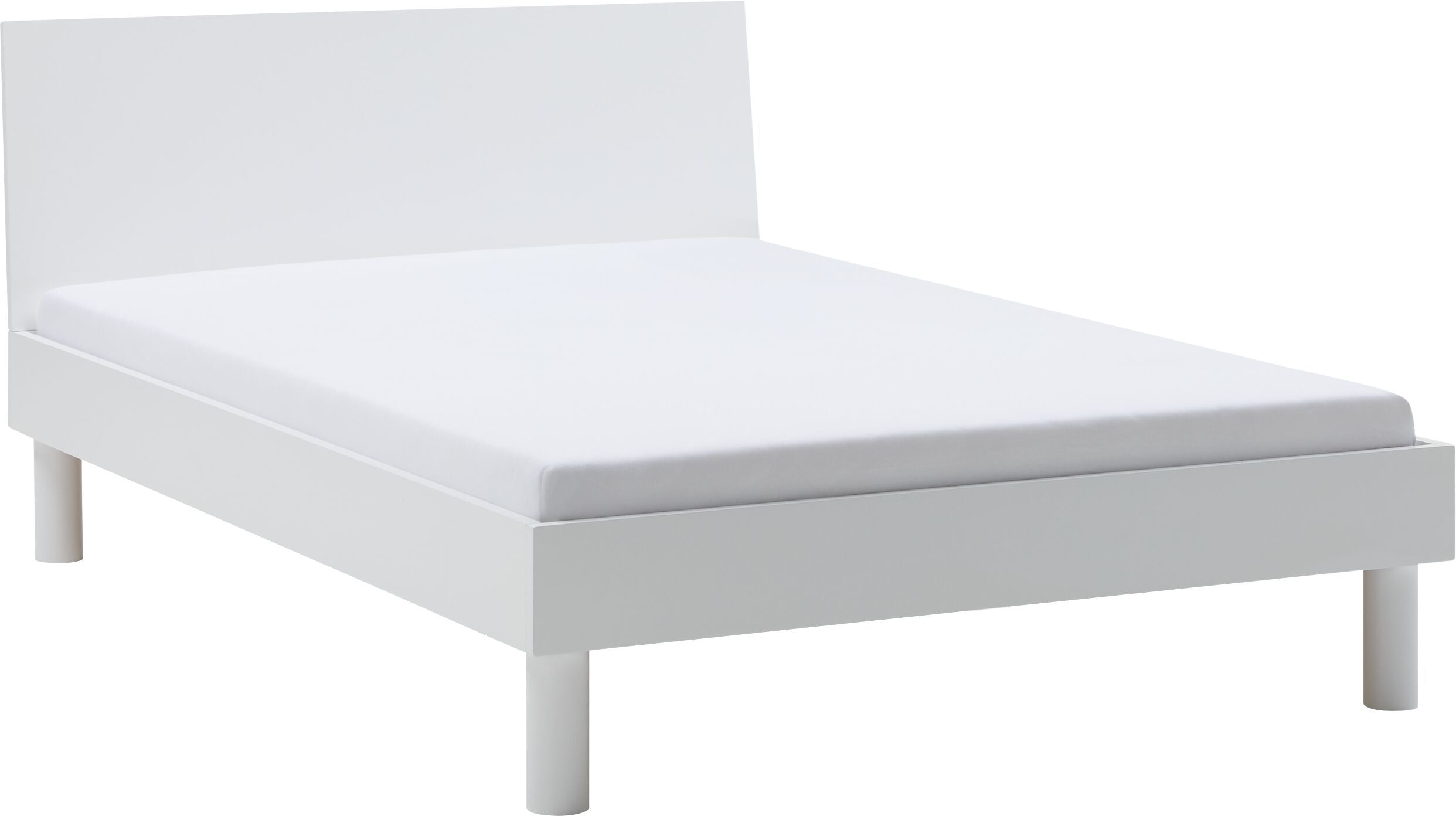 CARA Bett - Weiss / B: 140.0 cm x T: 200.0 cm