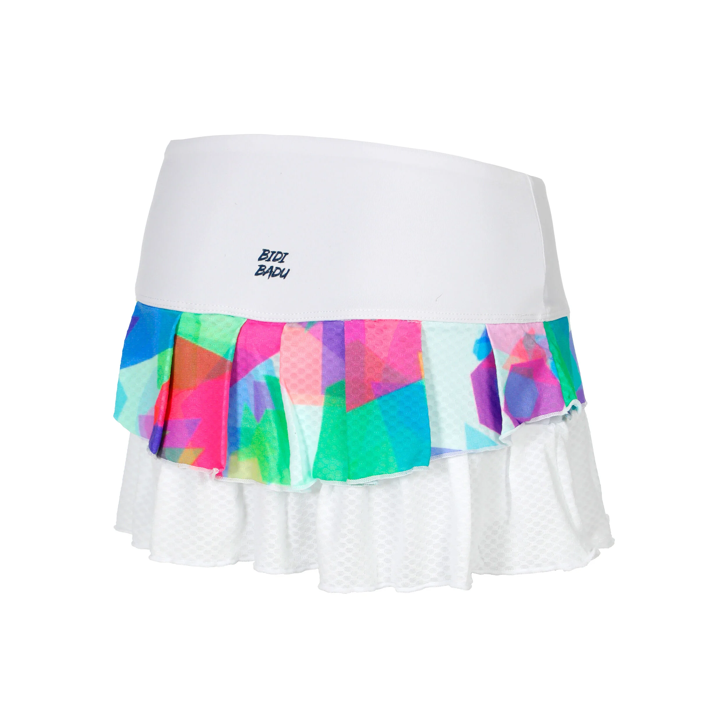 BIDI BADU Kaleido Pleated Jupe Femmes - Blanc , Multicouleur