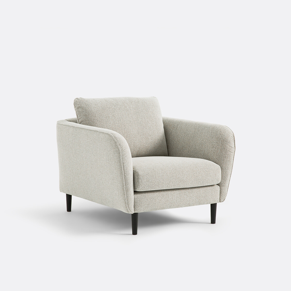 LA REDOUTE INTERIORS<br>Poltrona, tecido texturizado com estampa de bolinhas, Amy