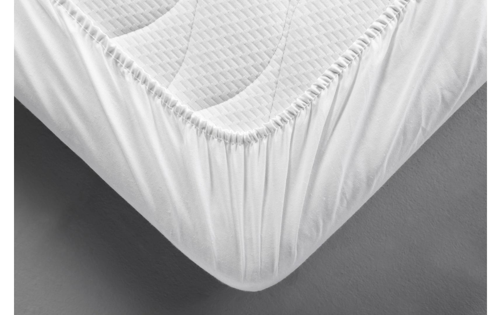 Matratzenauflage Standard 90 x 200 cm, WeissWasserdichter Molton-Spannbetttuch