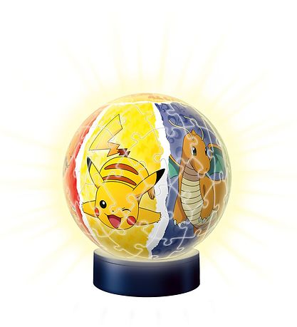 Ravensburger 3D Puzzlespiel/Lampe - 74 Teile - Ø12,9 cm - Pokémo