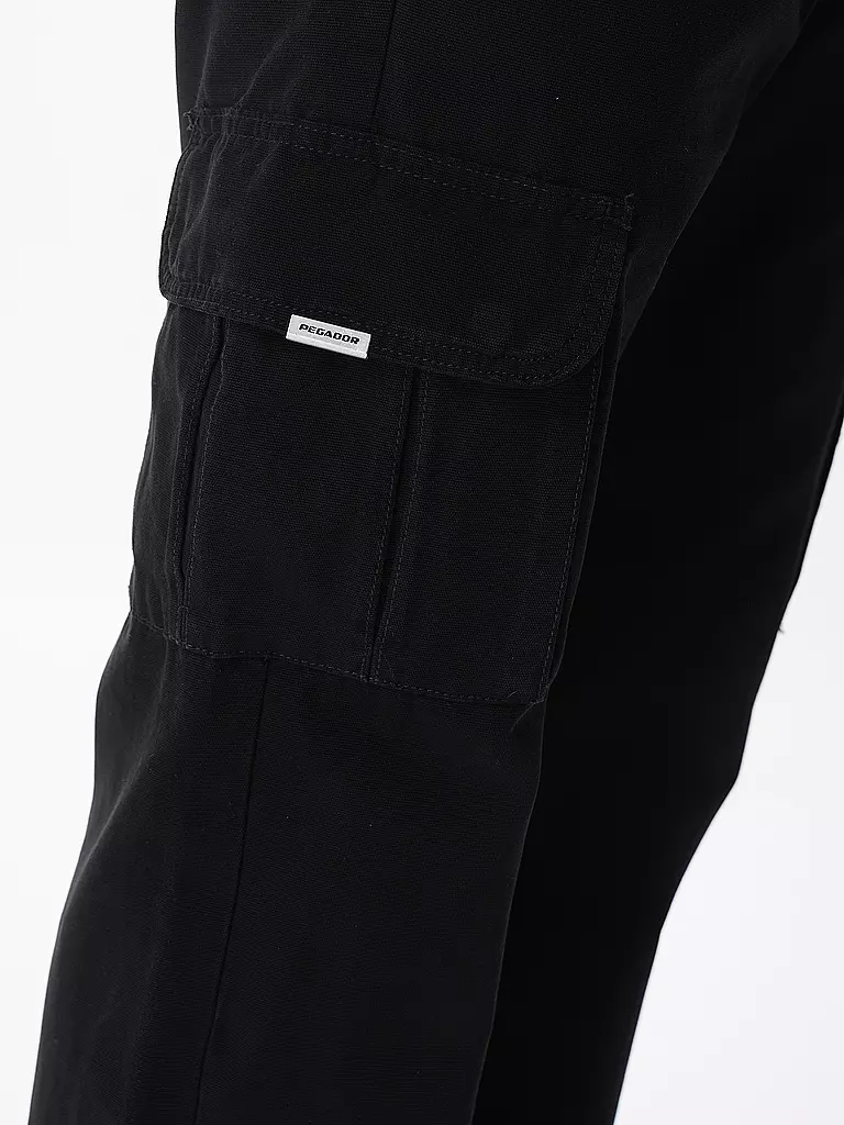 PEGADOR Cargohose NEIVA Straight Fit schwarz