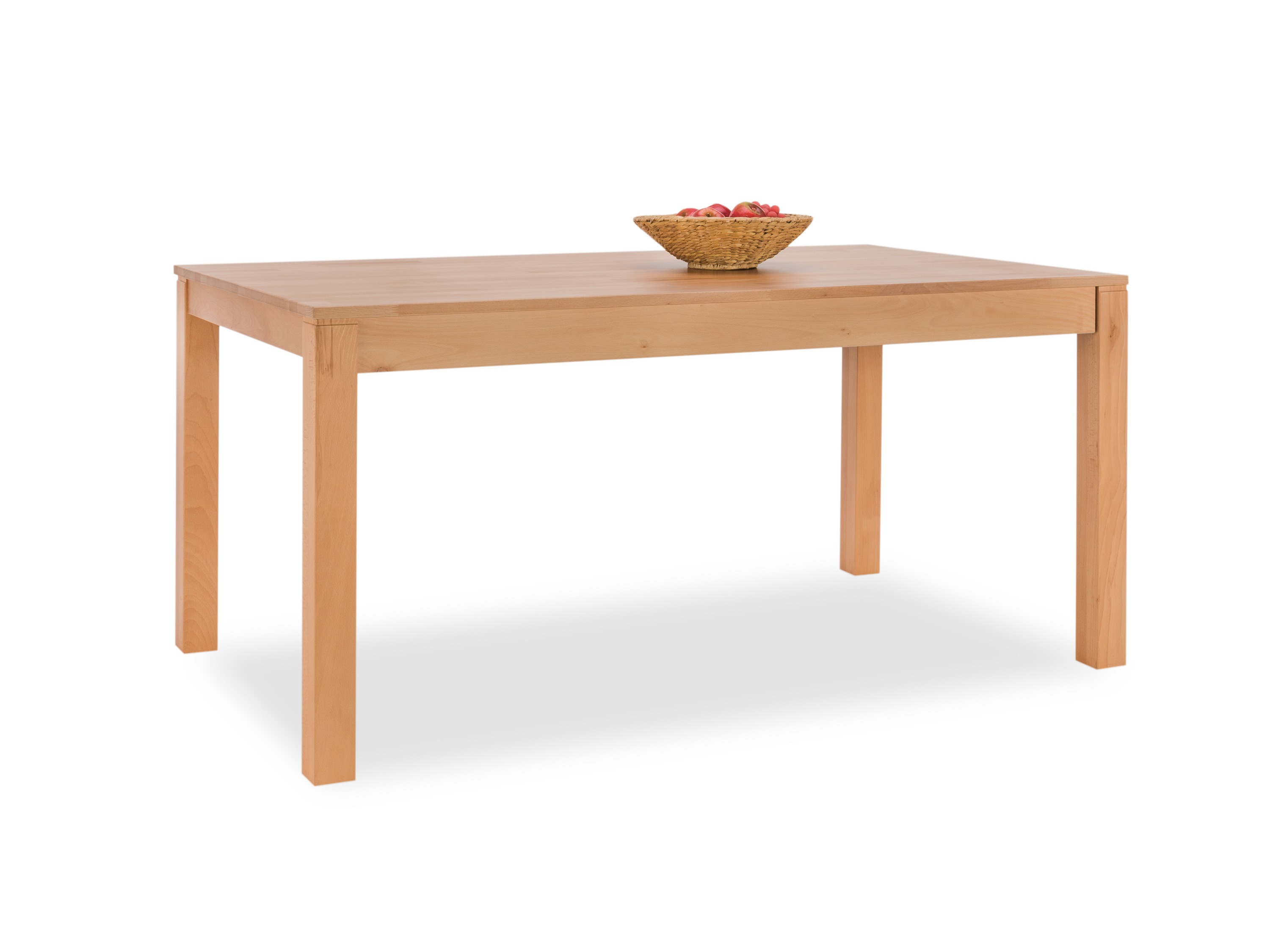 Esstisch SANTO 2 Kernbuche lackiert 120\/220 x 90 cm