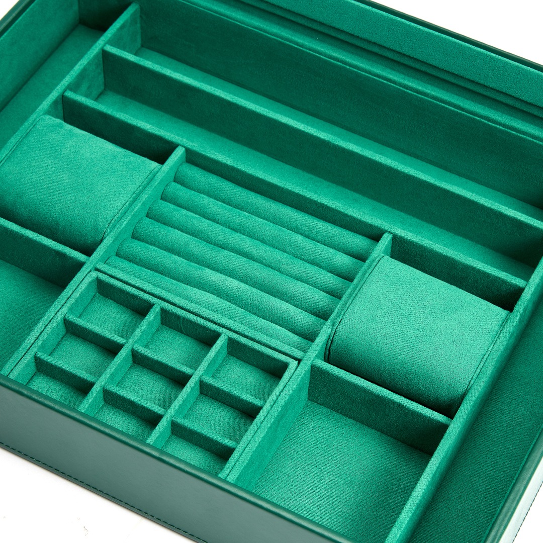 Wolf 1834 Sophia Schmuckbox mit Fenster Grün