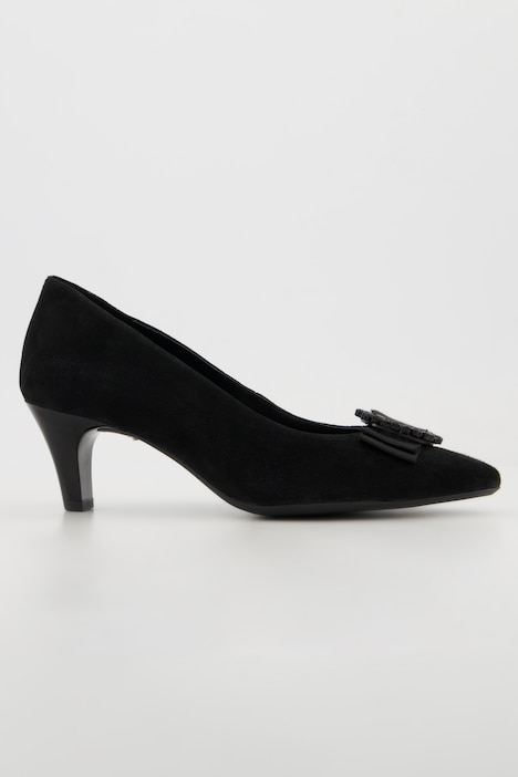 Ara Leder-Pumps, Zierring, Keilabsatz