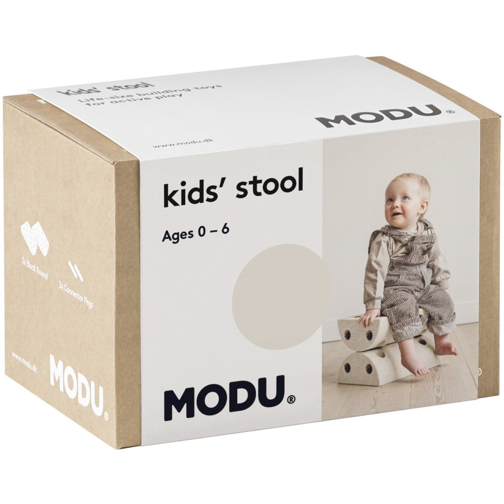 Køb MODU Børneskammel Sand Grey / Honey Yellow
