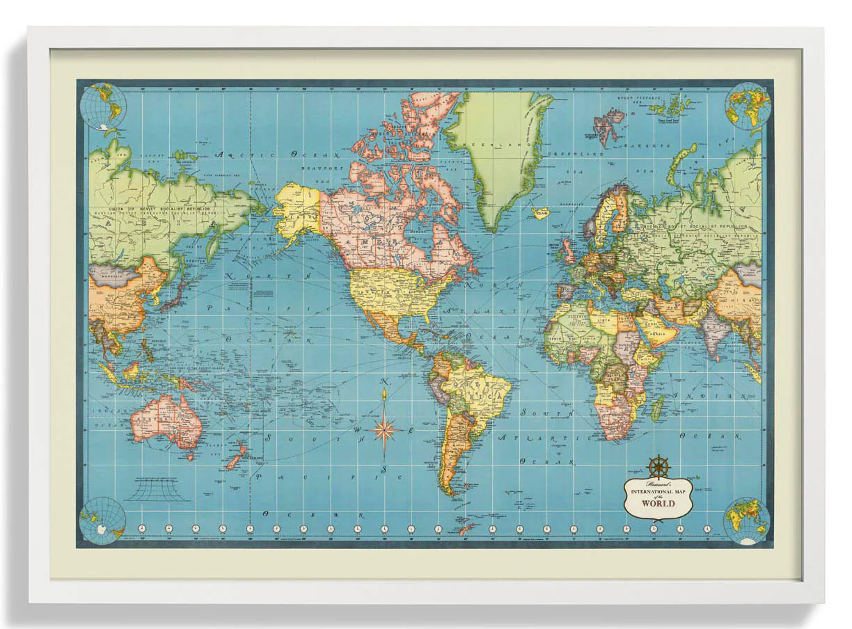 Internationale Karte der Welt