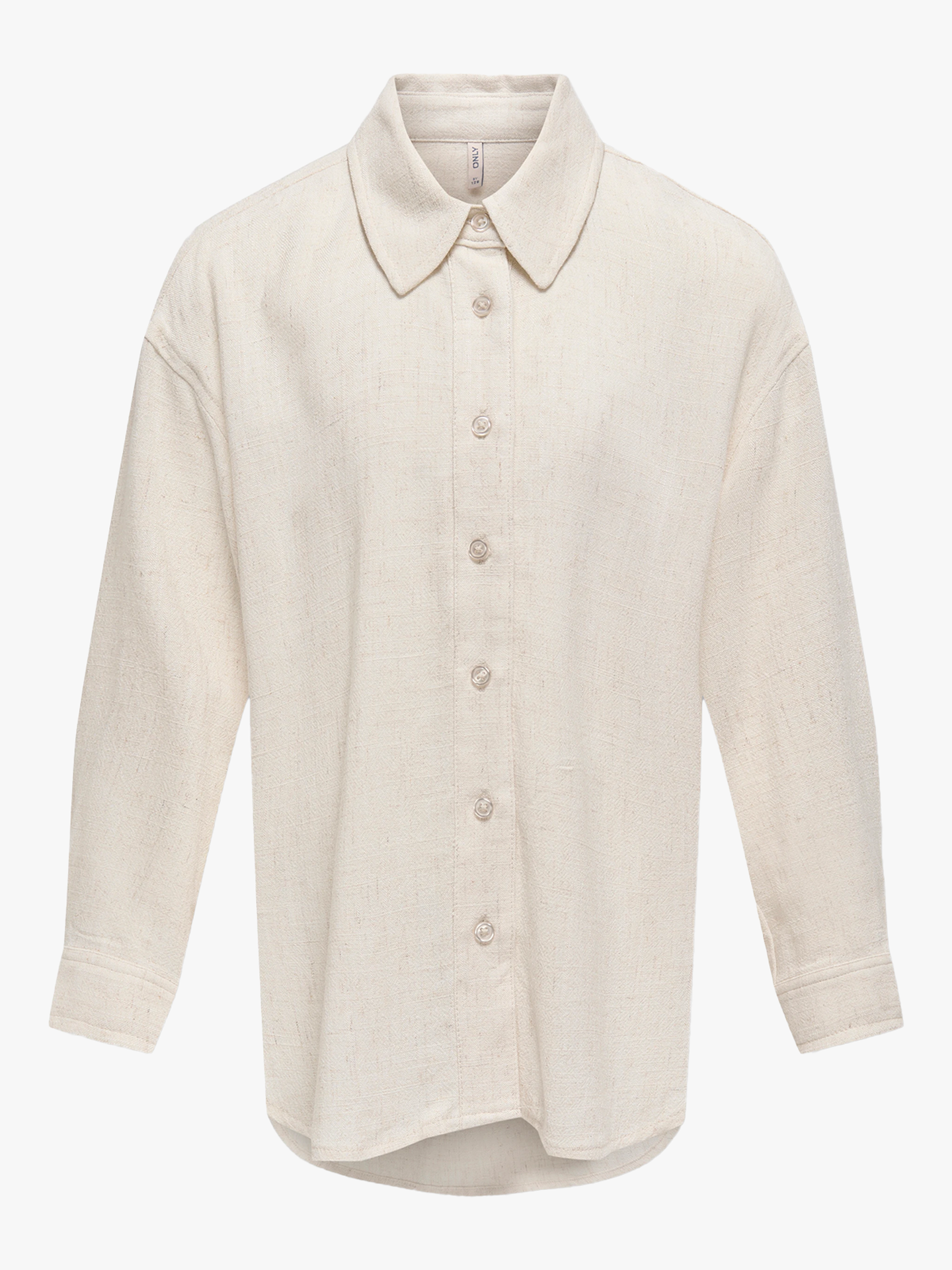Siesta Long Sleeve Linen Blend Oversized Shirt