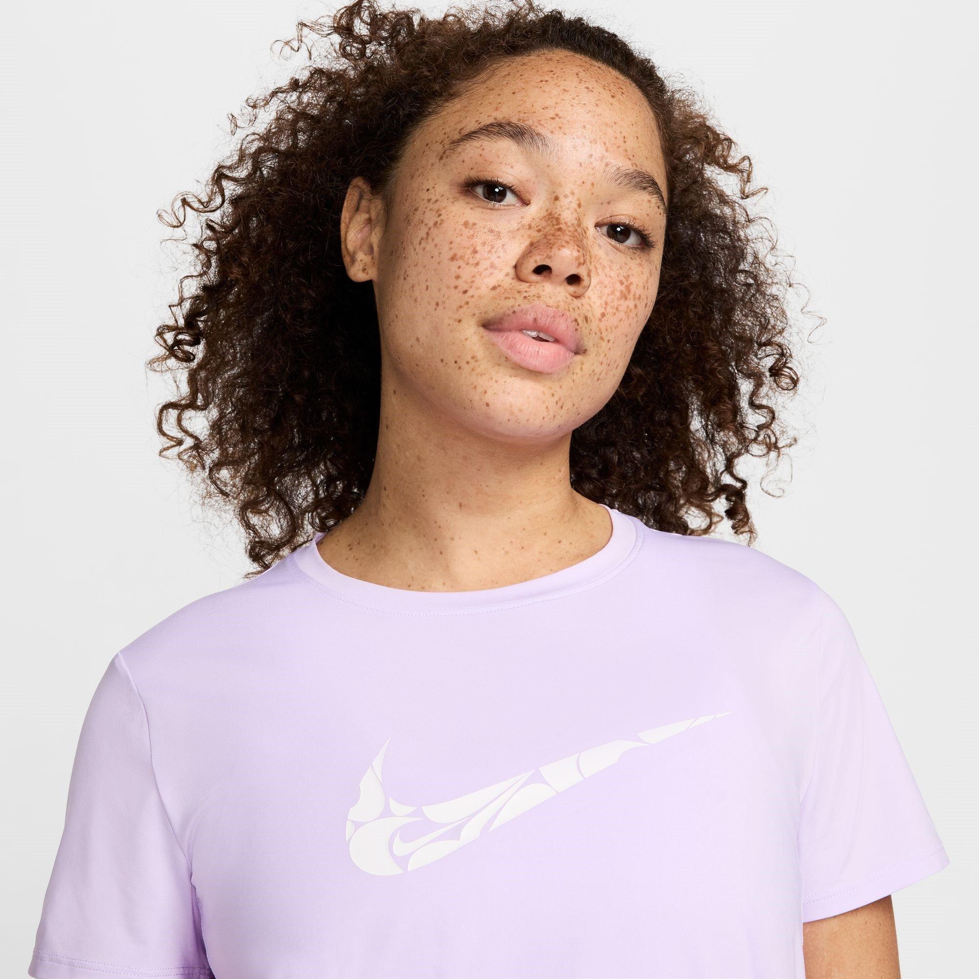 Nike One Swoosh Womens Dri FIT Short Sleeve Running Top