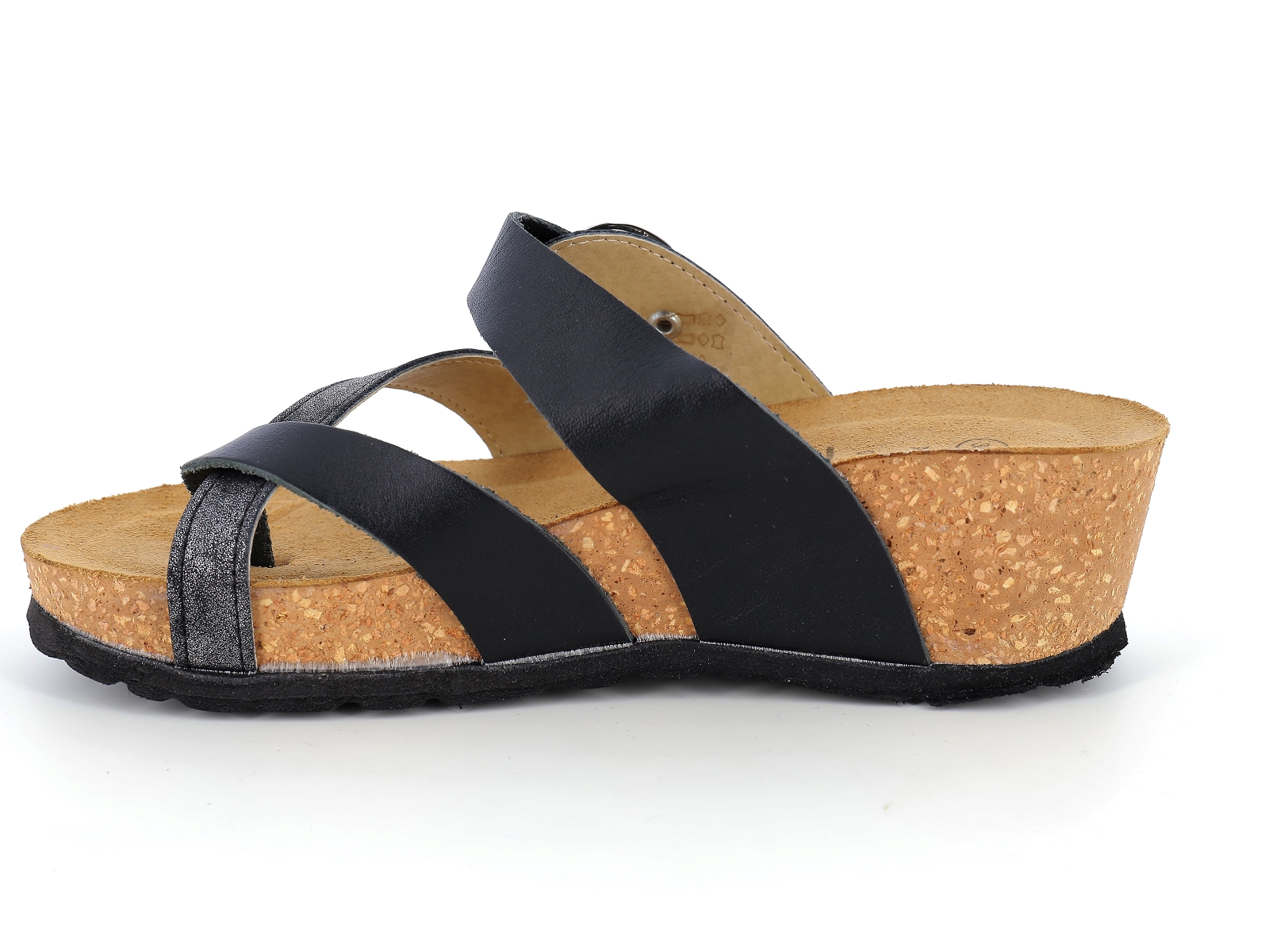 P brand-K1234 / 10NU Matières combinées Noir Argent