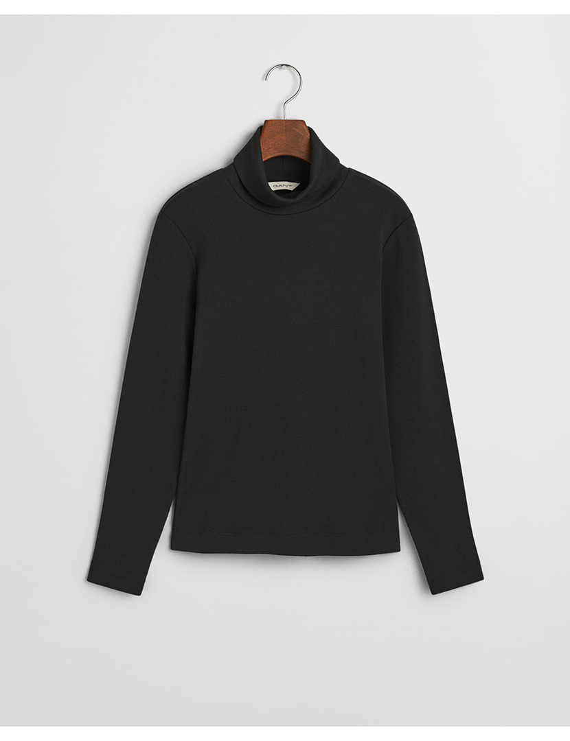 High Neck Slim Fit Sweater Black