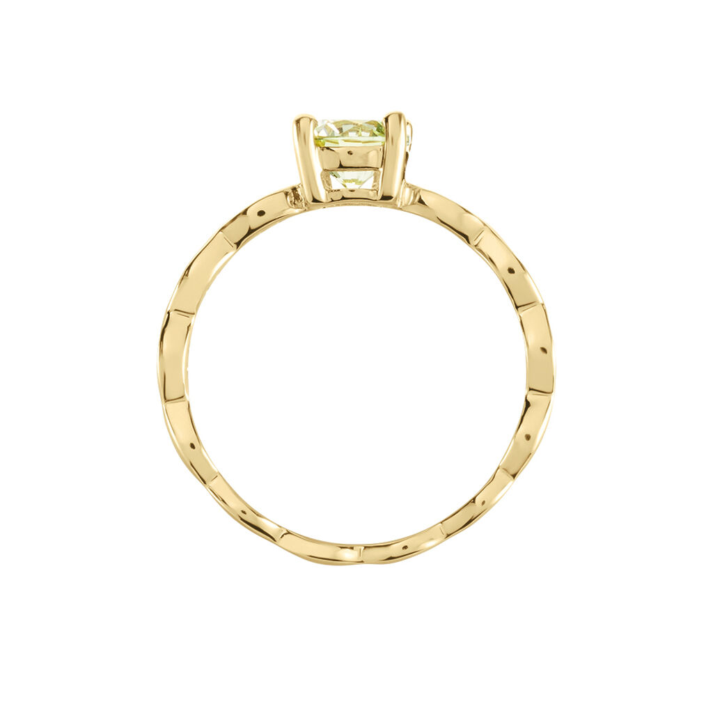 Bague Kurt Plaqué Or Jaune Oxyde De Zirconium
