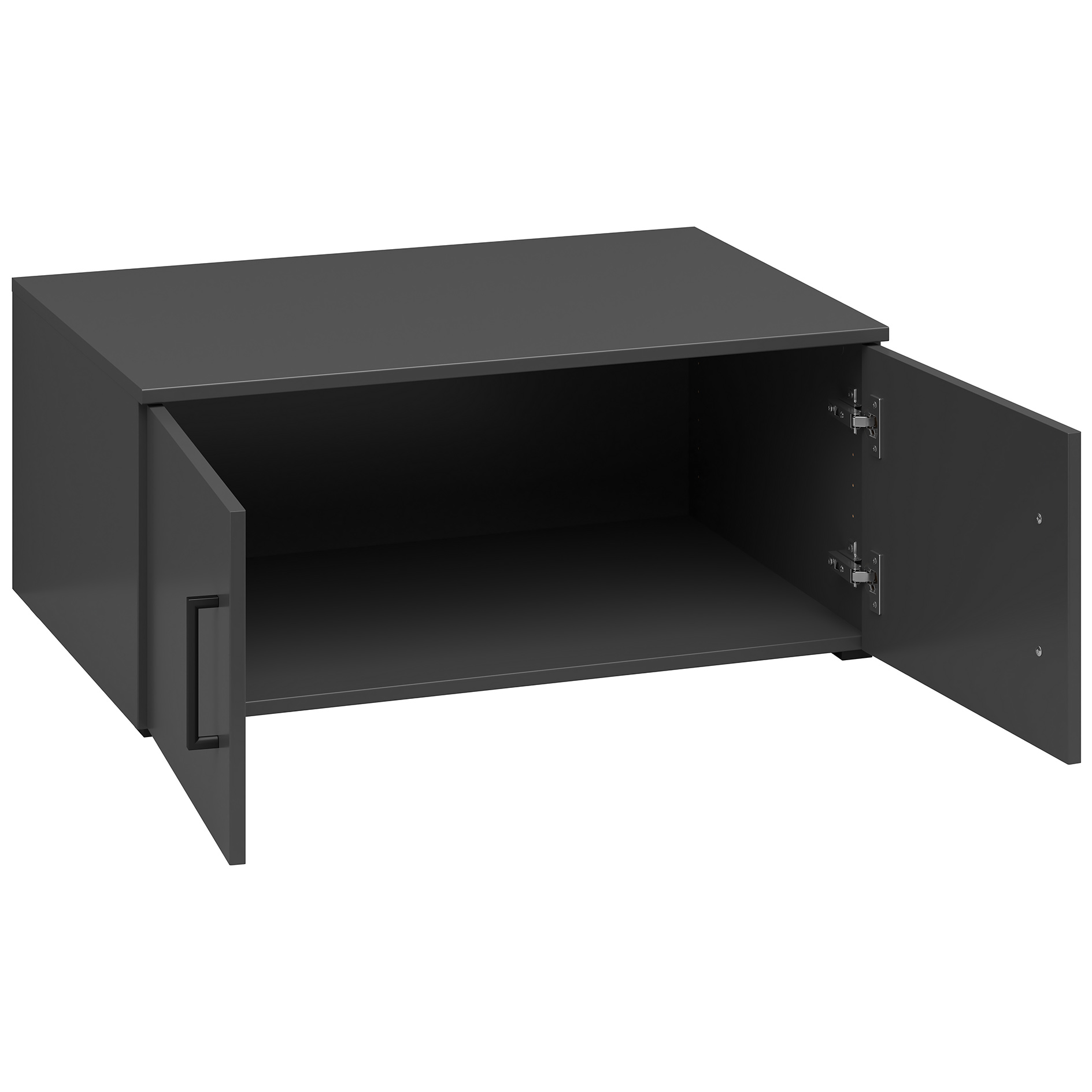 Aufsatzschrank/ Stand-Hängeelement - anthrazit - 80 cm breit
