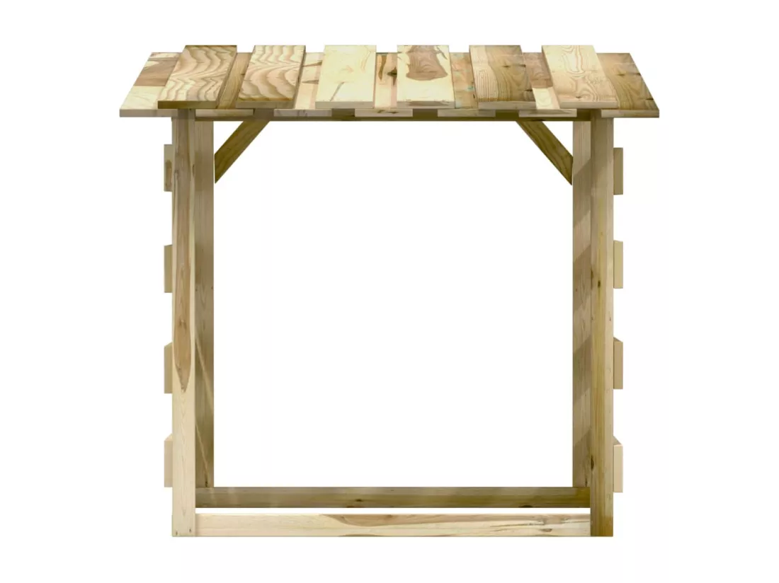 Pergola avec toit 100x90x100 Bois de pin imprégné