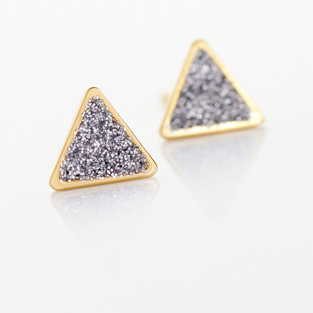 Boucles D'oreilles Puces Yora Or Jaune