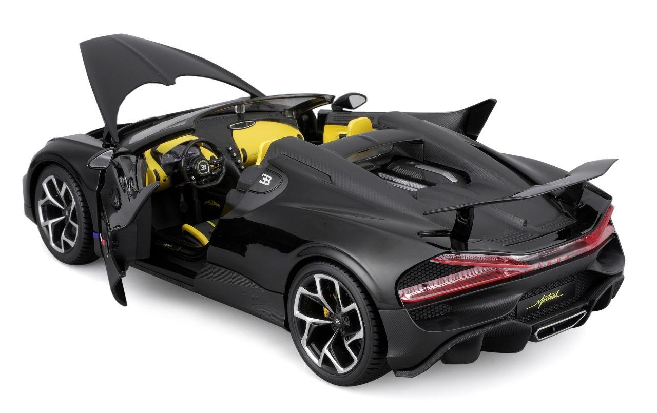 Bugatti Mistral Schwarz 1:18Sammlermodell im Massstab 1:18