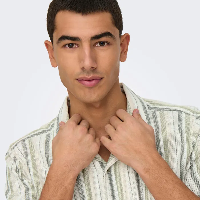 Only & Sons Trev Life Stripe Overhemd Heren