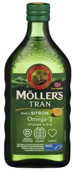 Tran med sitronsmak