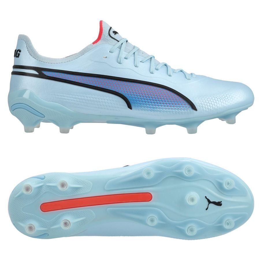 PUMA King Ultimate FG/AG Breakthrough - Silber/Noir/Fire Orchid Femme