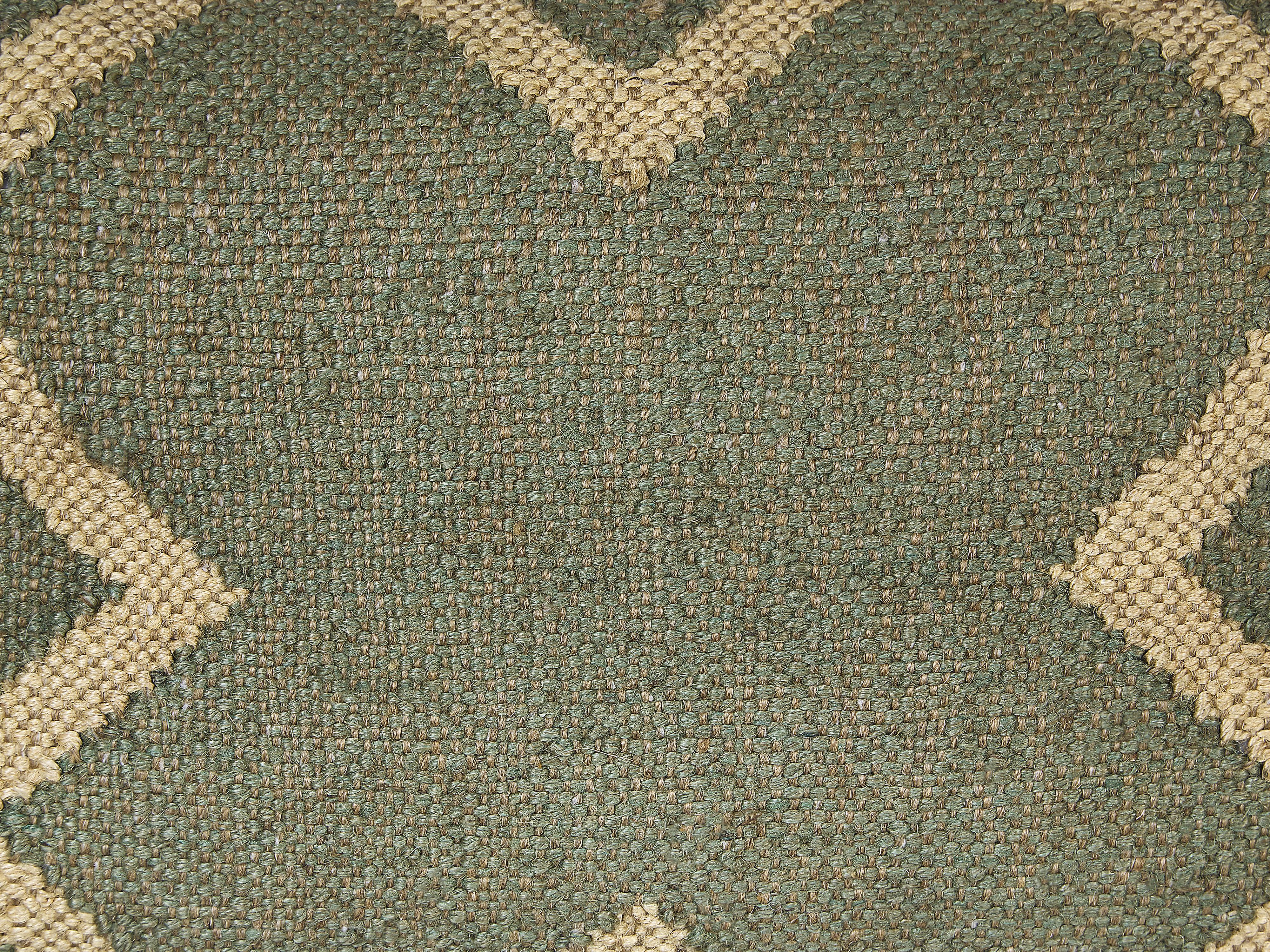Set van 2 sierkussens GOPI Jute 30 x 50 cm Groen oosters patroon