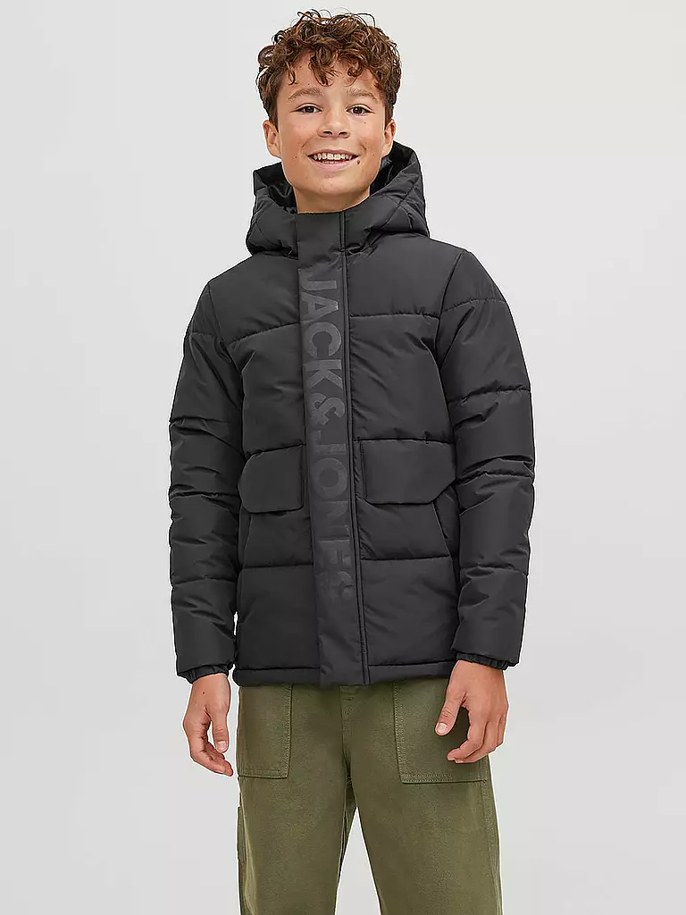 JACK & JONES Jungen Steppjacke JCOSPEED schwarz