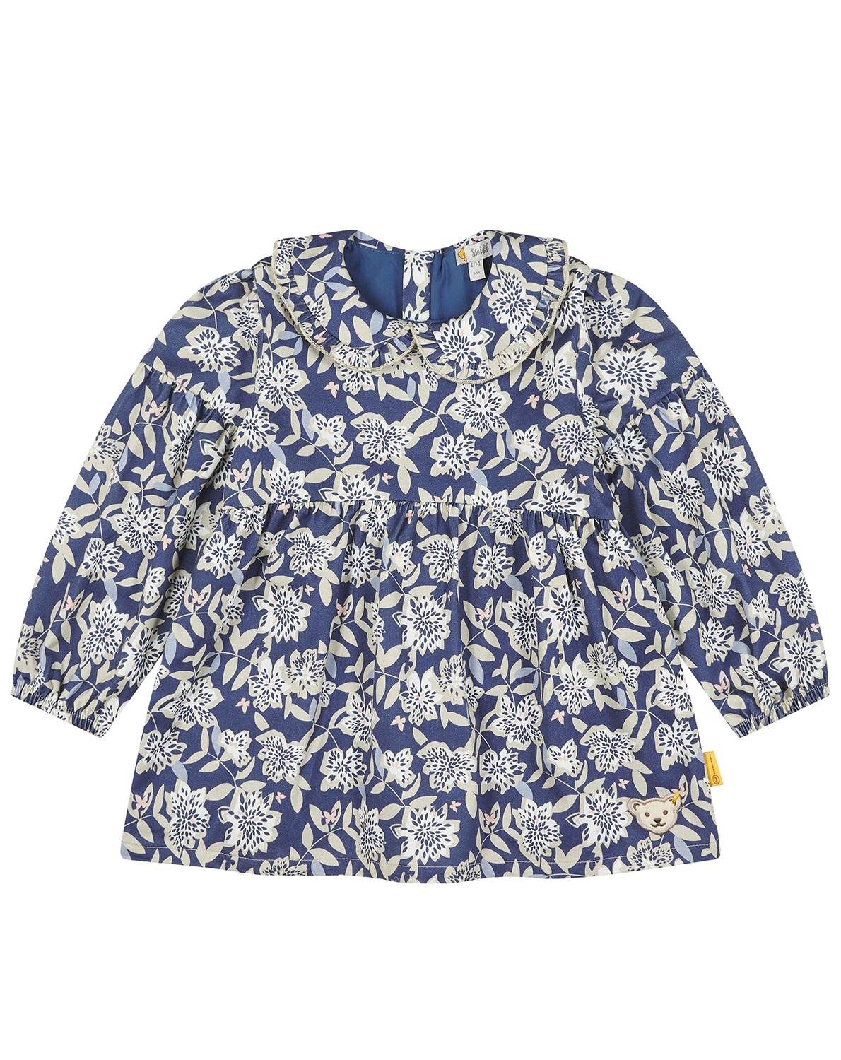 Tunika FLOWERS in bijou blue