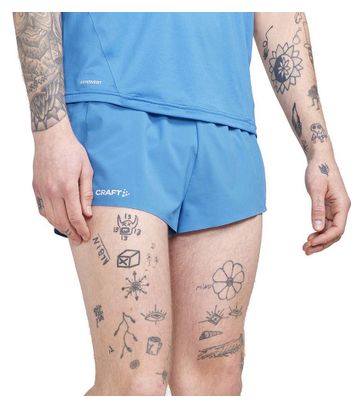 Short Craft Pro Hypervent Split Bleu