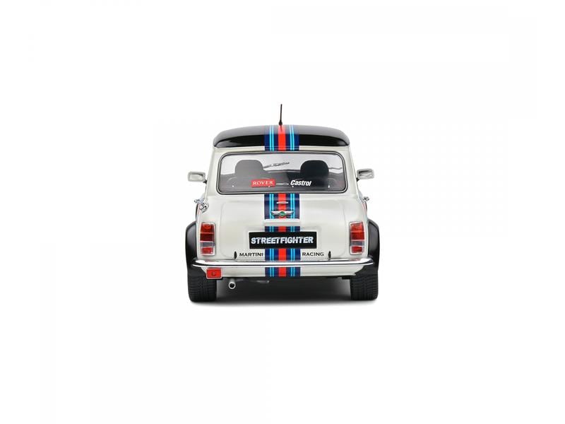 Solido Sportwagen Mini Cooper Martini Evo, 1:18 Detailgetreues Modellauto für Sammler im Massstab 1:18