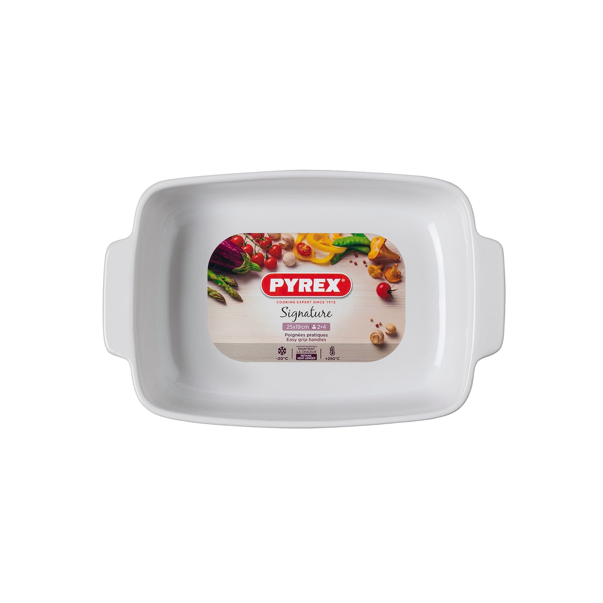 Pyrex Dish rectangular 25 x 19 cm White