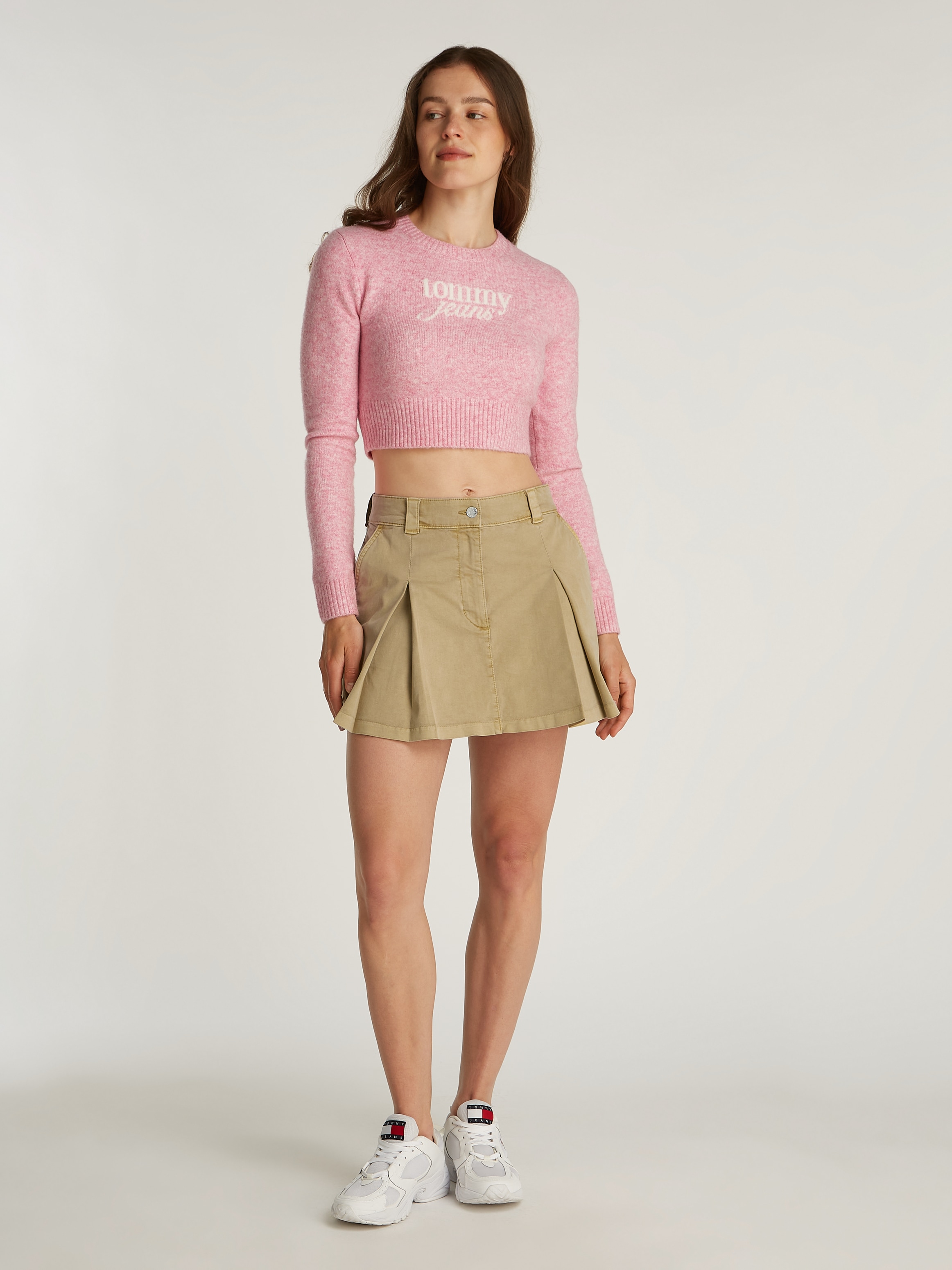 Tommy Jeans Minirock »TJW MINI FRONT PLEATS SKIRT« mit Falten im Vorderteil