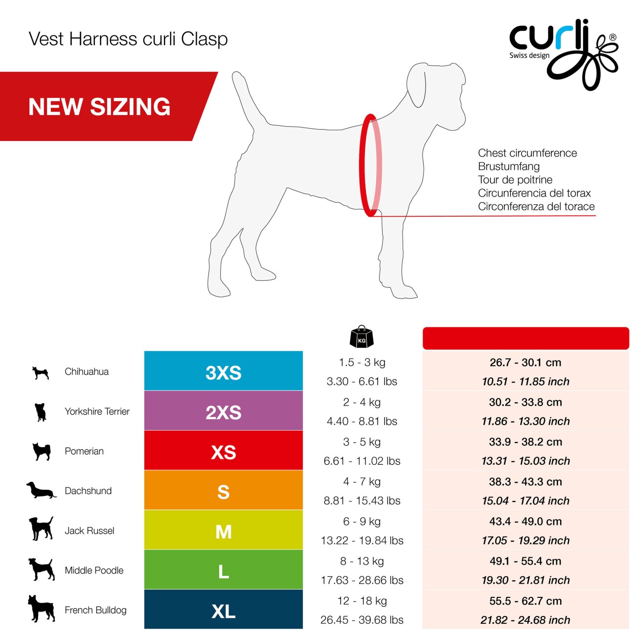 Curli Vest Harness Clasp Air-Mesh grün XXXS