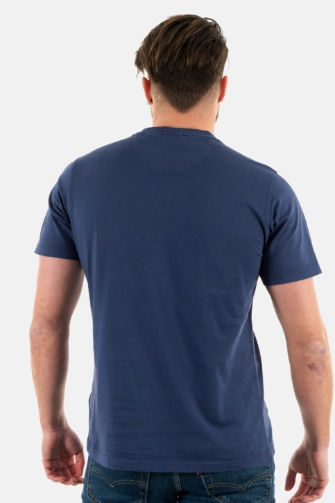 tee shirt barbour garment dyed ny91 navy