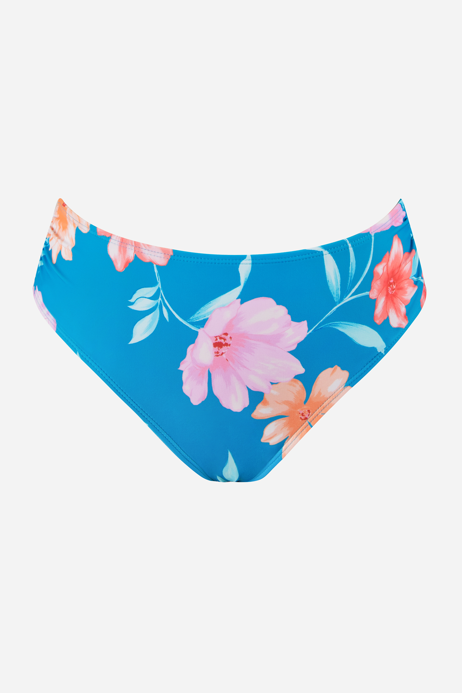 Bas de bikini taille moyenne ruché