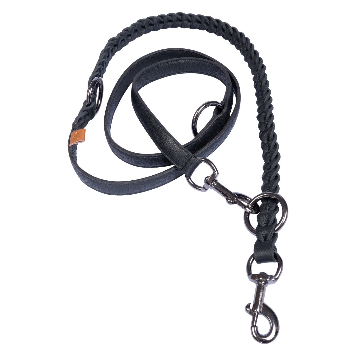 pawberry Hundeleine Praha  - black