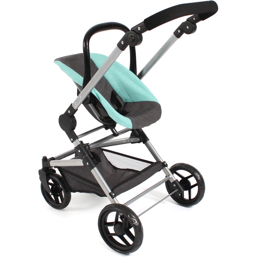 BAYER CHIC 2000 Kombipuppenwagen Fides 3 in 1 melange mint