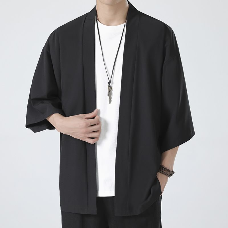 Sunkissed - Effen Hanfu-jasje met 3/4 mouwen