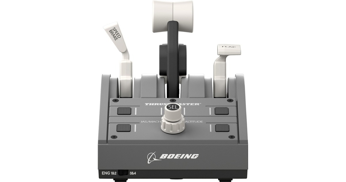 ThrustmasterTCA Yoke Pack Boeing Edition gaming set  (Zwart/grijs, Pc, Xbox One, Xbox Series X|S)