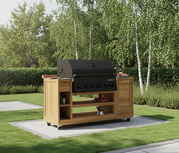 garbou Outdoor-Küche Trolley mit Grill, ca.