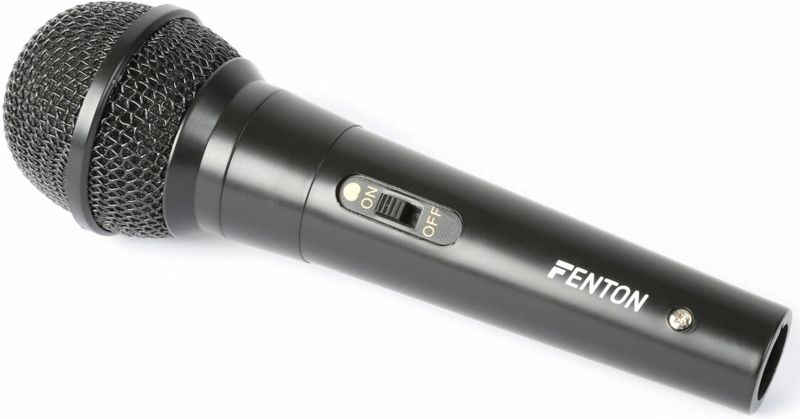 Karaoke microfoon - Fenton DM100 - Set van twee karaoke microfoons - Ook perfect voor DJ's - Zwart