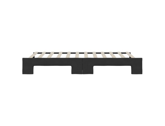 VIDAXL - Lit de jour avec lit gigogne noir 90x200 cm tissu