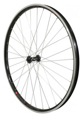 ROUE VTC 700X35 AVANT KARGO VAE-E-BIKE ALU DOUBLE PAROI MOYEU SHIMANO TX500 NOIRE BLOCAGE (RENFORCE)