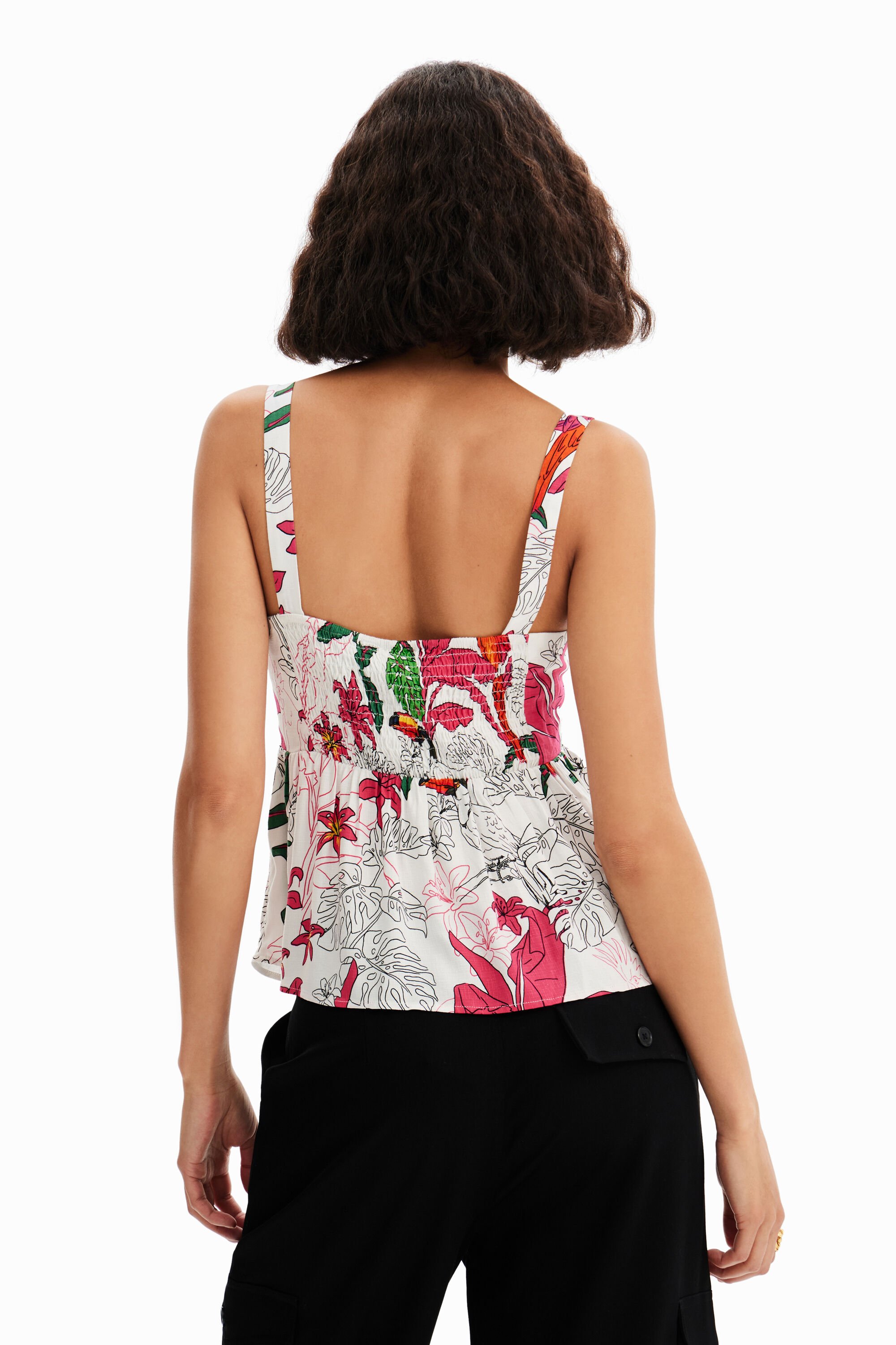 Haut bretelles tropical