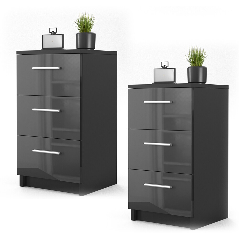 VICCO Nachttisch für Boxspringbett Nachtschrank Nachtkommode Kommode Schrank